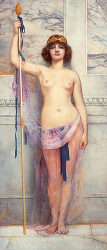 John William Godward A Priestess china oil painting image